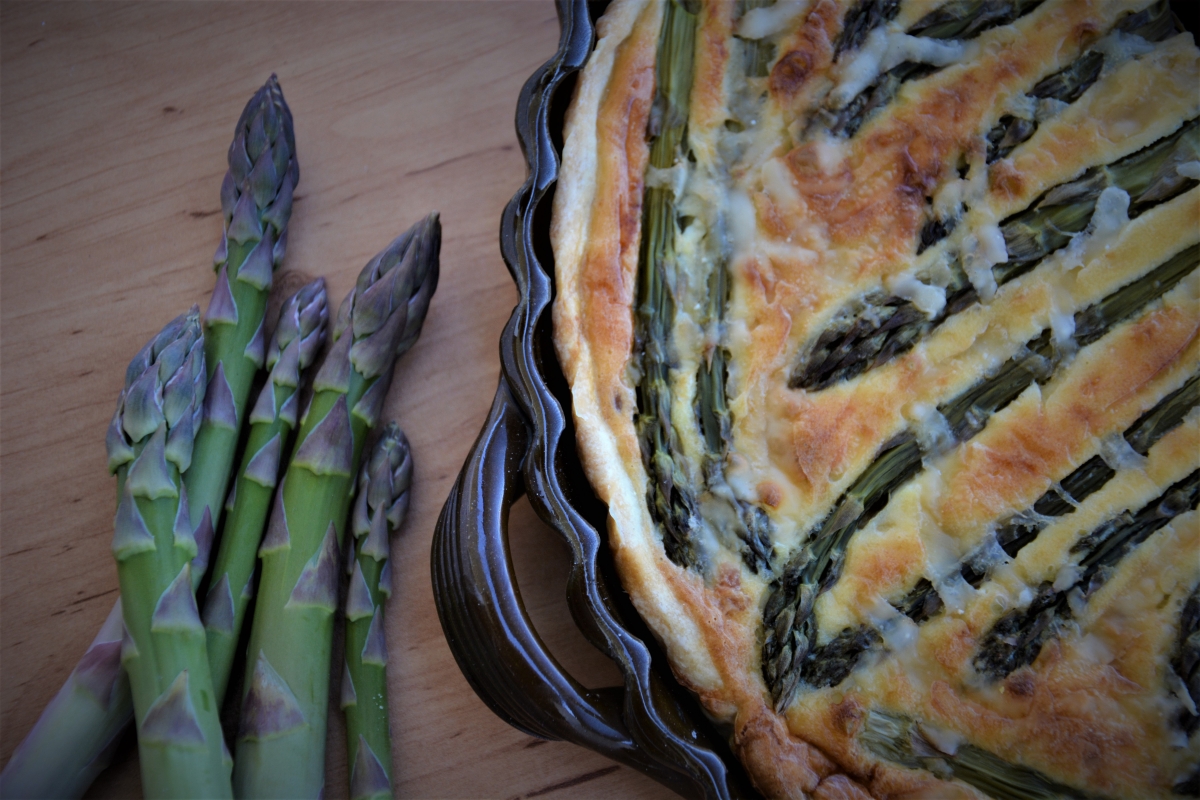 Quiche se zeleným chřestem Quiche se zeleným chřestem