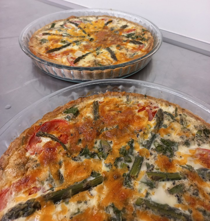 Vegetíme - Quiche - slaný francouzský koláč, variace s bílým i zeleným chřestem